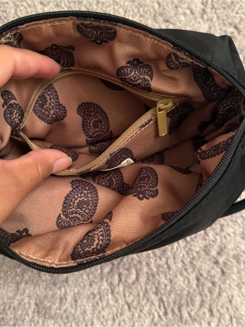 Vera Bradley Black Nylon Crossbody Bag